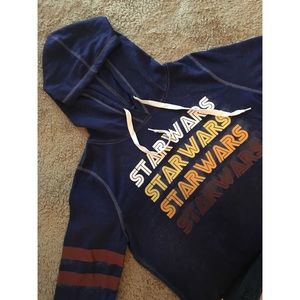 Star Wars Blue Acid Wash Hoodie